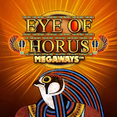 Eye of Horus Megaways slot logo by Blueprint Gaming at Hypekasino Casino