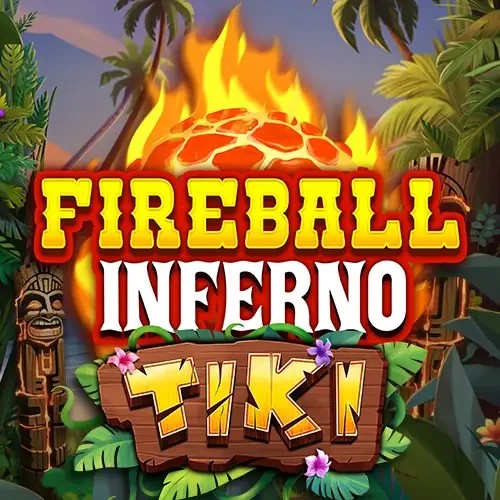 Fireball Inferno Tiki logo by NetEnt at Hypekasino Casino