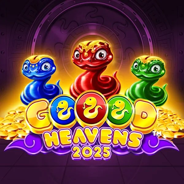 Goood Heavens slot logo by Rarestone Gaming at Hypekasino CasinoGoood Heavens