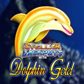 Dolphin Gold with Stellar Jackpots slot visual from Lightning Box Game available on hypekasino.eu