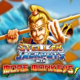 Stellar Jackpots with More Monkeys slot visual from Lightning Box Game available on hypekasino.eu