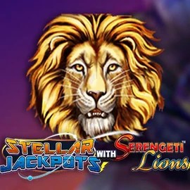 Jackpots logo of Stellar Jackpots with Serengeti Lions from Lightning Box Game at Hypekasino Casino